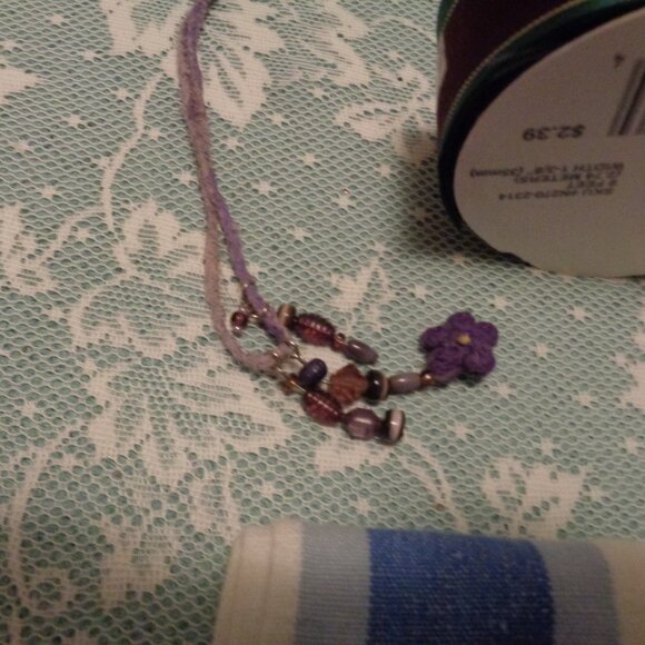 VINT TEAPOT TEATOWEL CUP SWEET BOTTLE HAT EARINGS NECKLACES PINCUSHIN RI… - Picture 3 of 9